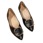 Damen Elegante Ballerinas mit modischem Schmuckelement R&B