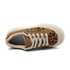 Damen Chunky Sneakers mit Leopardenmuster und bequemer Sohle R&B