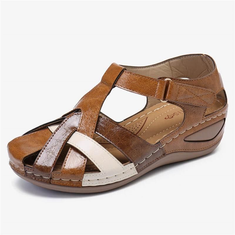 Damen Komfortable Wedge-Sandalen mit verstellbarem Riemendesign und ergonomischer Fußbettgestaltung R&B