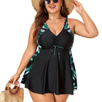 Damen Badeanzug mit modischer Rüschenkleid-Optik R&B