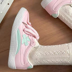 Damen Sportliche Sneakers mit floralem Design und lässiger Sohle