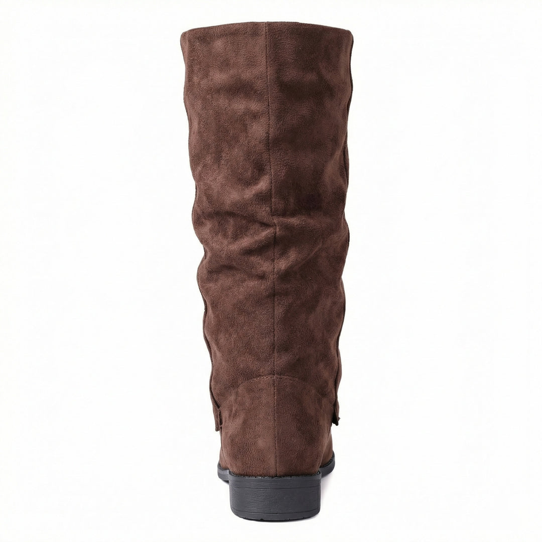 Damen Weiche Winterstiefel aus Veloursleder R&B
