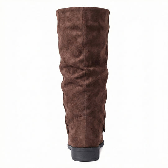 Damen Weiche Winterstiefel aus Veloursleder R&B