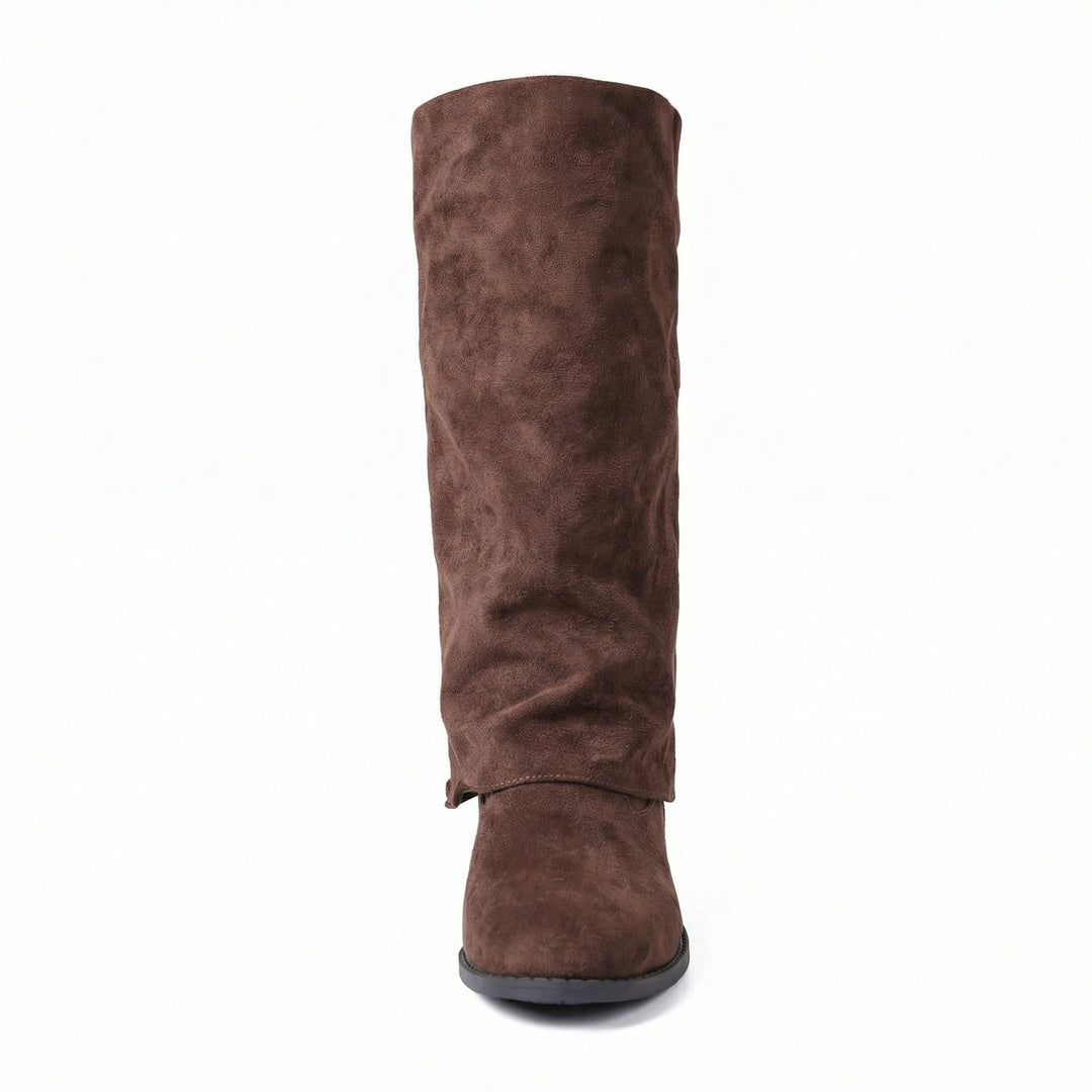 Damen Weiche Winterstiefel aus Veloursleder R&B
