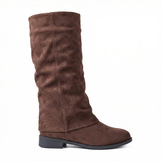 Damen Weiche Winterstiefel aus Veloursleder R&B