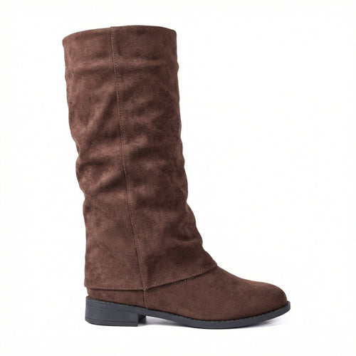 Damen Weiche Winterstiefel aus Veloursleder R&B