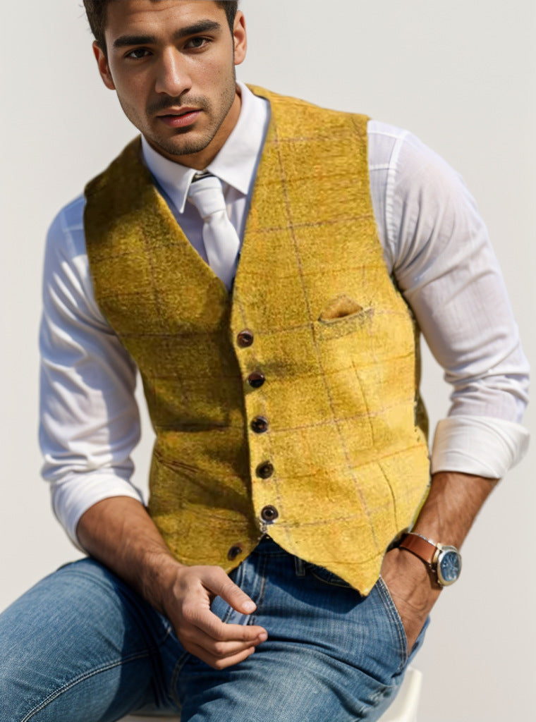 Herren elegante Weste im modernen Stil R&B