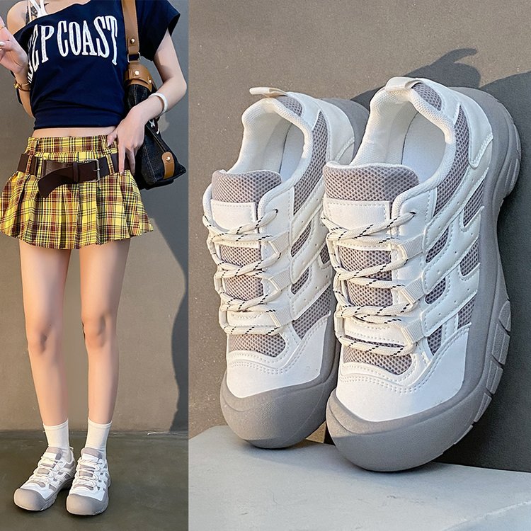 Damen Sportliche Outdoor-Sneakers mit atmungsaktiver Mesh-Oberfläche und rutschfester Sohle R&B