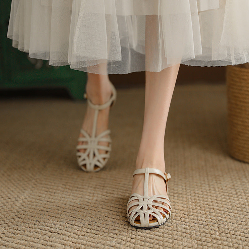 Damen Riemchen-Sandalen mit elegantem Verschluss und weicher Sohle