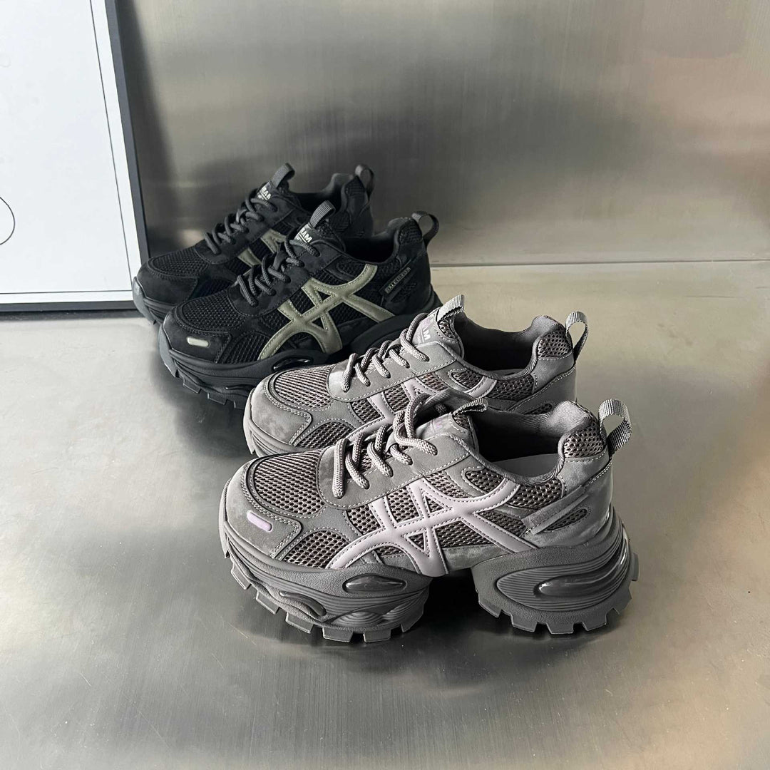 Damen Sportliche Chunky Sneakers mit atmungsaktivem Mesh und robustem Profil R&B
