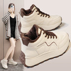 Damen hochgeschnittene Sneakers mit warmem Innenfutter und rutschfester Sohle R&B