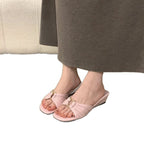 Damen Elegante Mules mit modischem Knoten-Design R&B