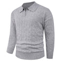 Herren eleganter Strickpullover mit modernem Zopfmuster R&B