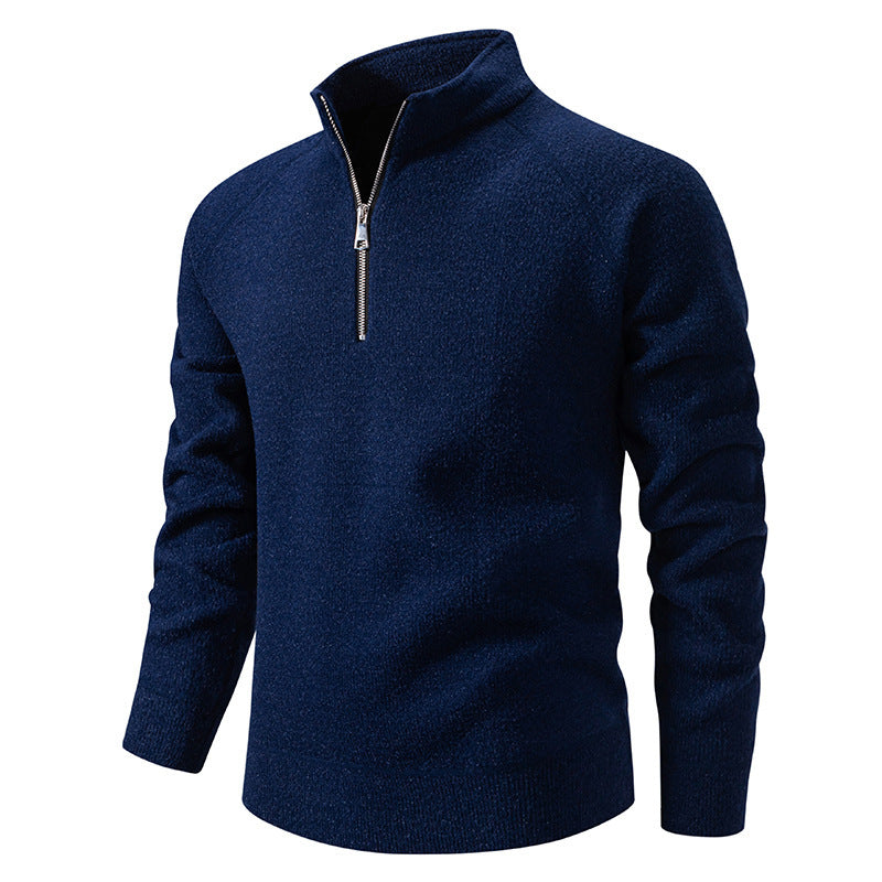 Herren Pulli mit modernem Reißverschluss und Raglanärmeln R&B