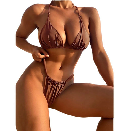 Damen Triangel-Bikini mit hohem Beinausschnitt R&B