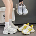 Damen Sportliche Casual Sneakers mit atmungsaktivem Obermaterial und dämpfender Sohle R&B