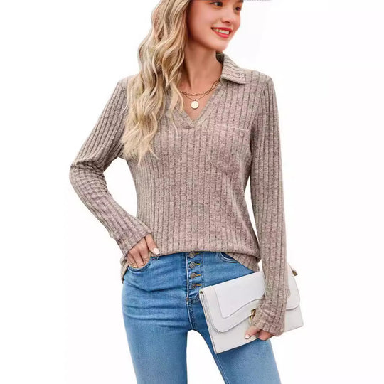 Damen Elegantes pullover mit strukturiertem Design R&B