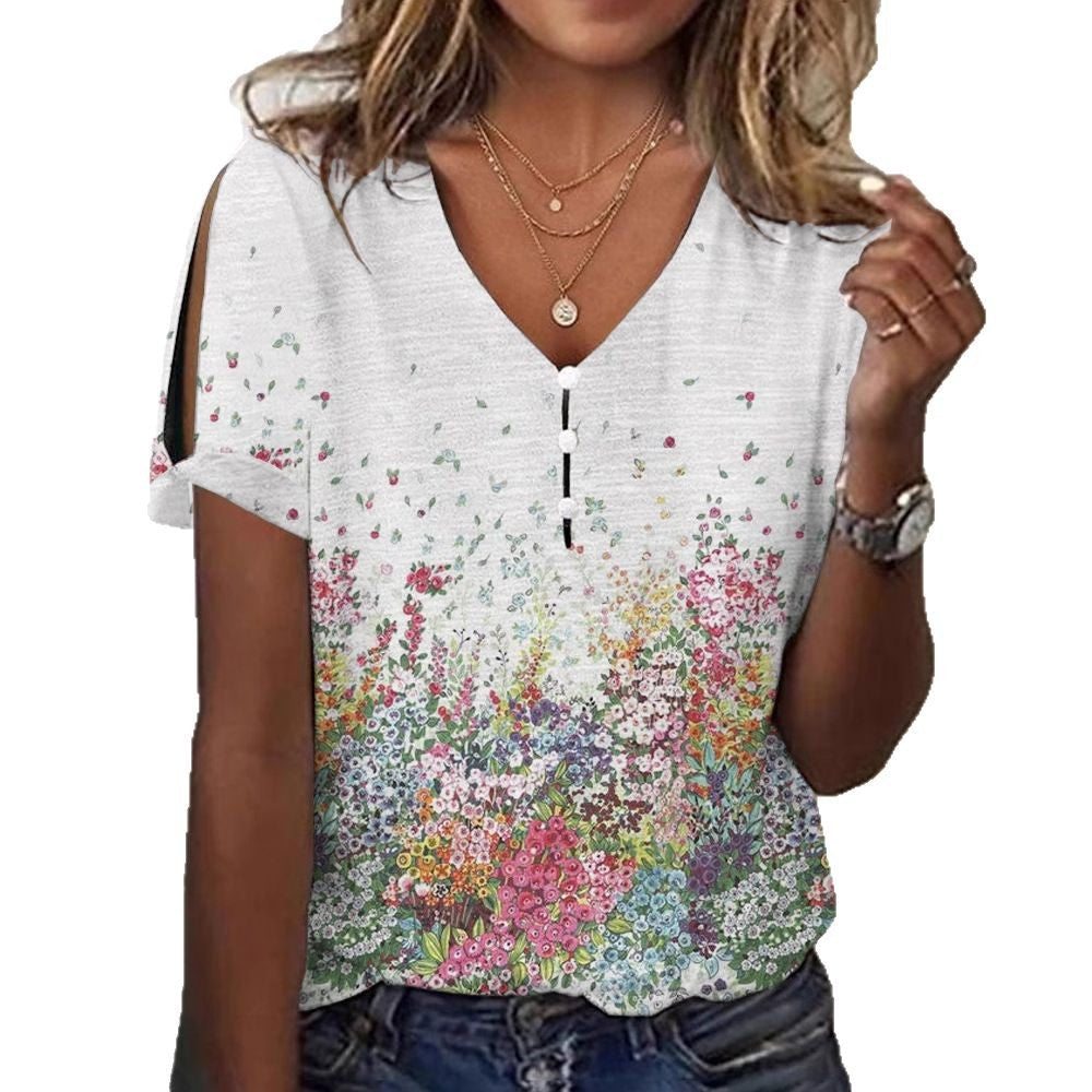 Damen Glitzernde V-Pullover Bluse