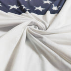 Damen Sweatshirt mit amerikanischem Flaggenmotiv und Sternen R&B