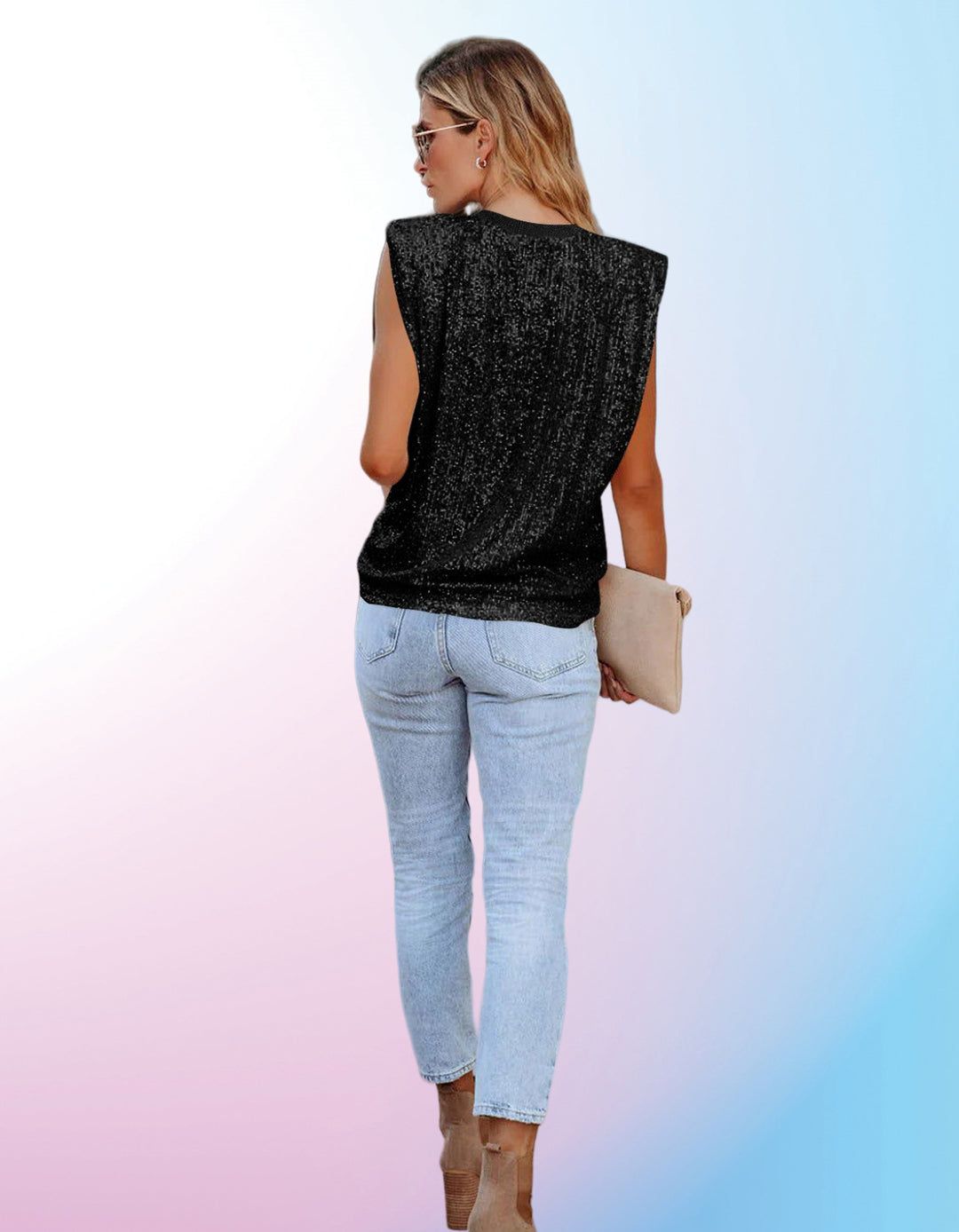 Damen Elegantes Crop-Top mit strukturiertem Design und weitgeschnittenem Schnitt R&B