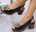 Damen angesagte Sling-Pumps mit modischem Absatz und elegantem Schnallenverschluss R&B