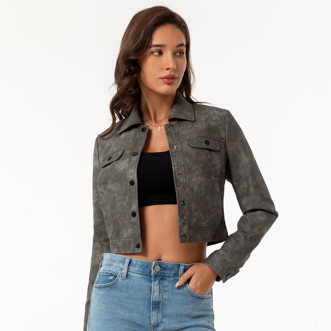 Damen modische kurz geschnittene jacke R&B