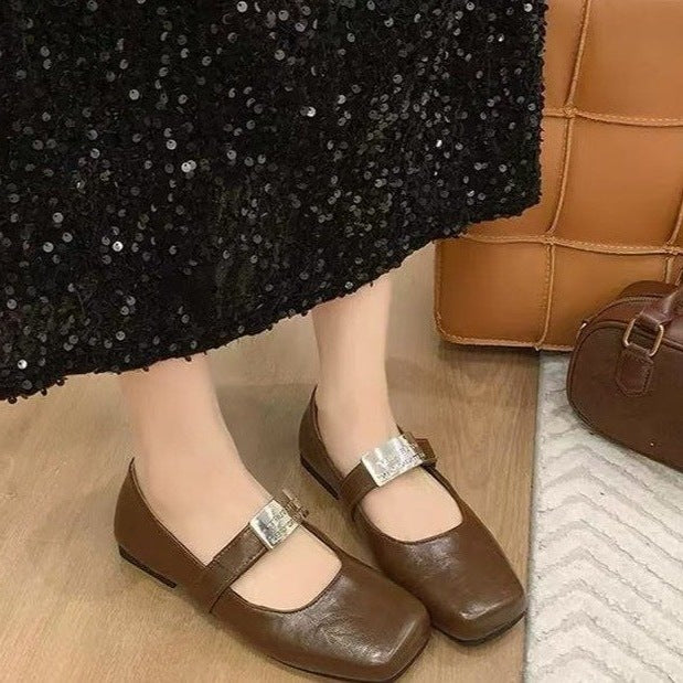 Damen Ballerinas mit modischer Riemchenverzierung R&B
