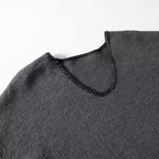 Damen lässiger Strickpullover mit V-Ausschnitt und praktischen Taschen R&B
