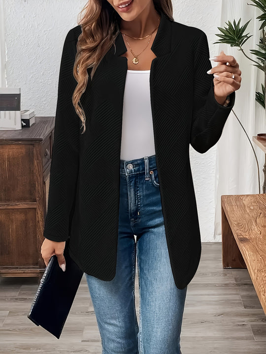 Damen Elegante und strukturierte Blazerjacke im minimalistischen Design R&B