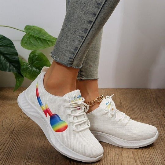 Damen Sportliche Lauf-Sneaker mit auffälligem Design R&B
