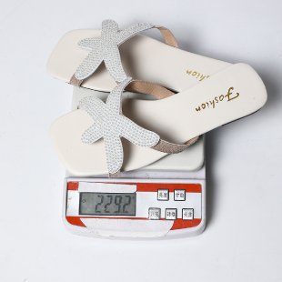Damen Riemchen-Sandalen mit funkelnden Applikationen und anatomischem Fußbett R&B