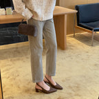 Damen Slingpumps mit stylischem Flechtmuster