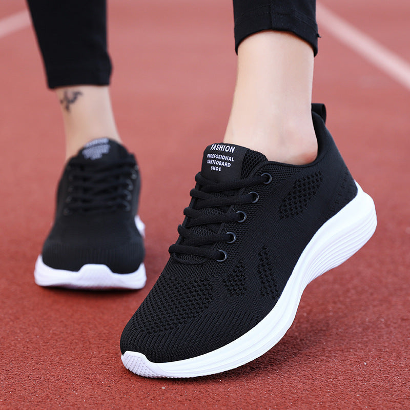 Damen Modische und atmungsaktive Sneaker mit flexiblem Mesh-Obermaterial