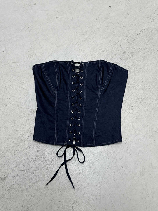 Damen Corsage-Oberteil mit raffiniertem Schnürdesign und figurformendem Schnitt R&B