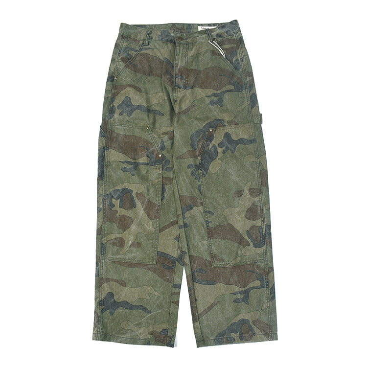 Damen Cargohose mit multifunktionalen Taschen und modernem Camouflage-Design R&B