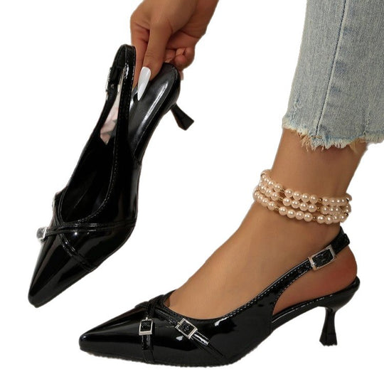 Damen Sling-Pumps mit elegantem Riemendesign und komfortablem Blockabsatz R&B