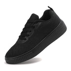 Damen nan luftige Plateausneaker mit gestricktem Obermaterial und gepolstertem Komfortfußbett R&B