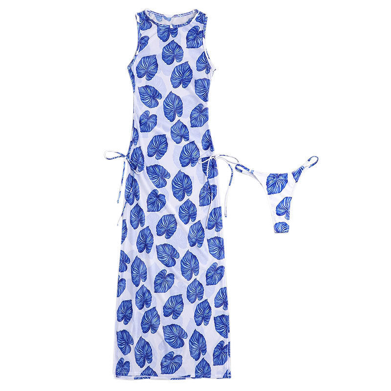 Damen Maxikleid mit floralem Druck R&B