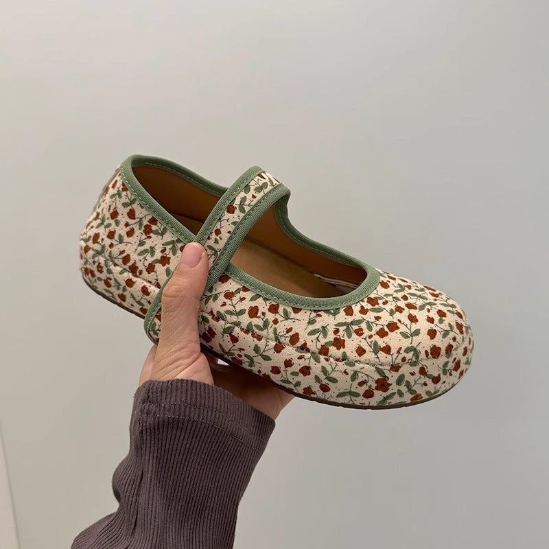 Damen Ballerinas mit bequemem Riemen und weichem Obermaterial R&B
