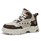 Damen Modische High-Top Sneakers mit stabiler Sohle und dämpfendem Innenmaterial R&B