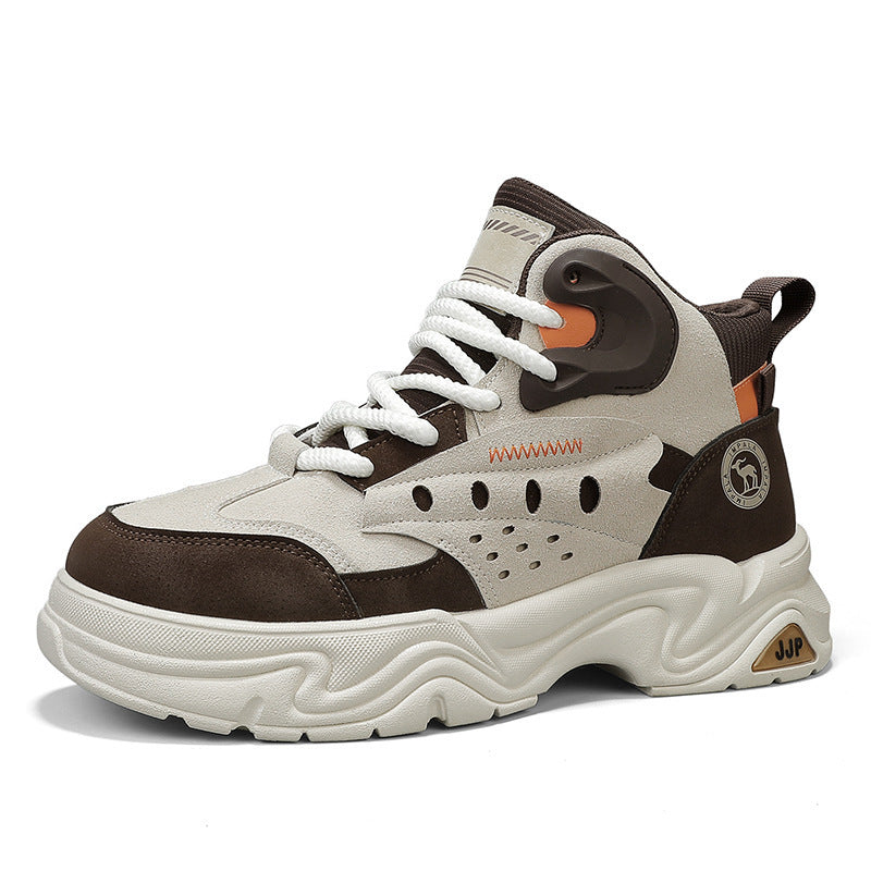 Damen Modische High-Top Sneakers mit stabiler Sohle und dämpfendem Innenmaterial R&B