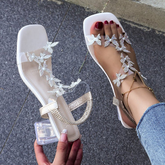 Damen Blumendekorierte Sandalen R&B