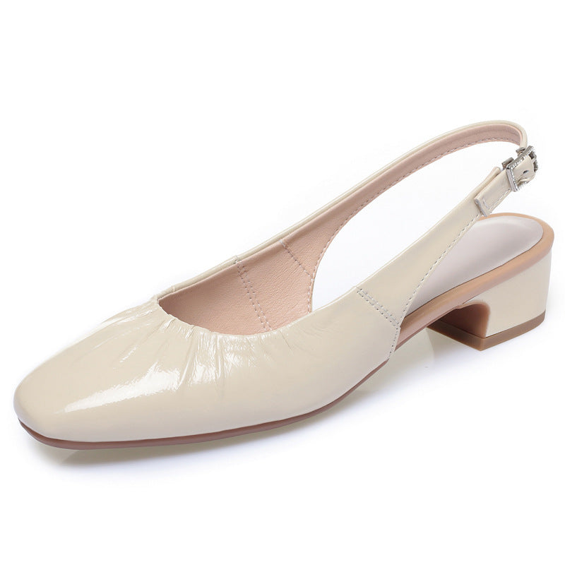 Damen Slingpumps mit elastischem Rüschendesign R&B