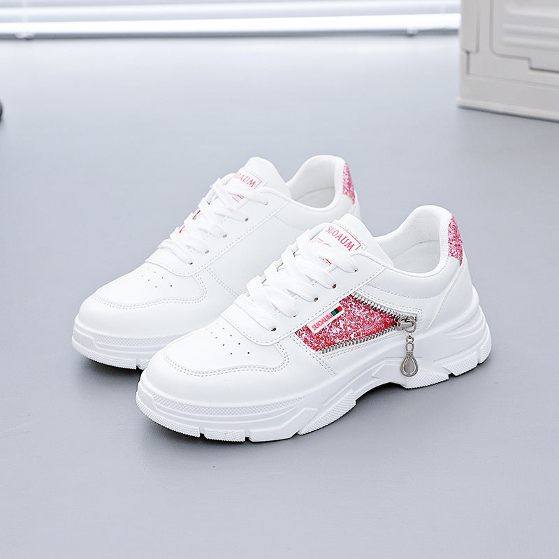 Damen Chunky Sneakers mit glitzernden Akzenten und rutschfester Sohle R&B