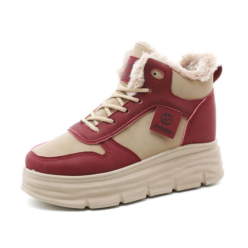 Damen Winterliche Hochstiefel mit kuscheligem Innenfutter R&B