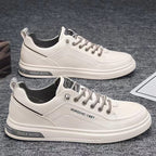 Damen lässige Leder Sneakers mit atmungsaktivem Innenfutter R&B