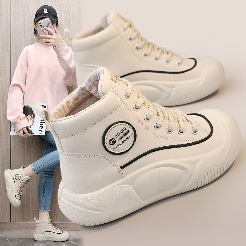 Damen modische High-Top Sneakers mit strapazierfähiger Sohle und sportlichem Design R&B