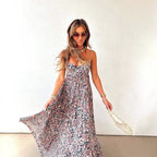 Damen Langes Sommerkleid mit floralen Mustern und lässigem Schnitt R&B