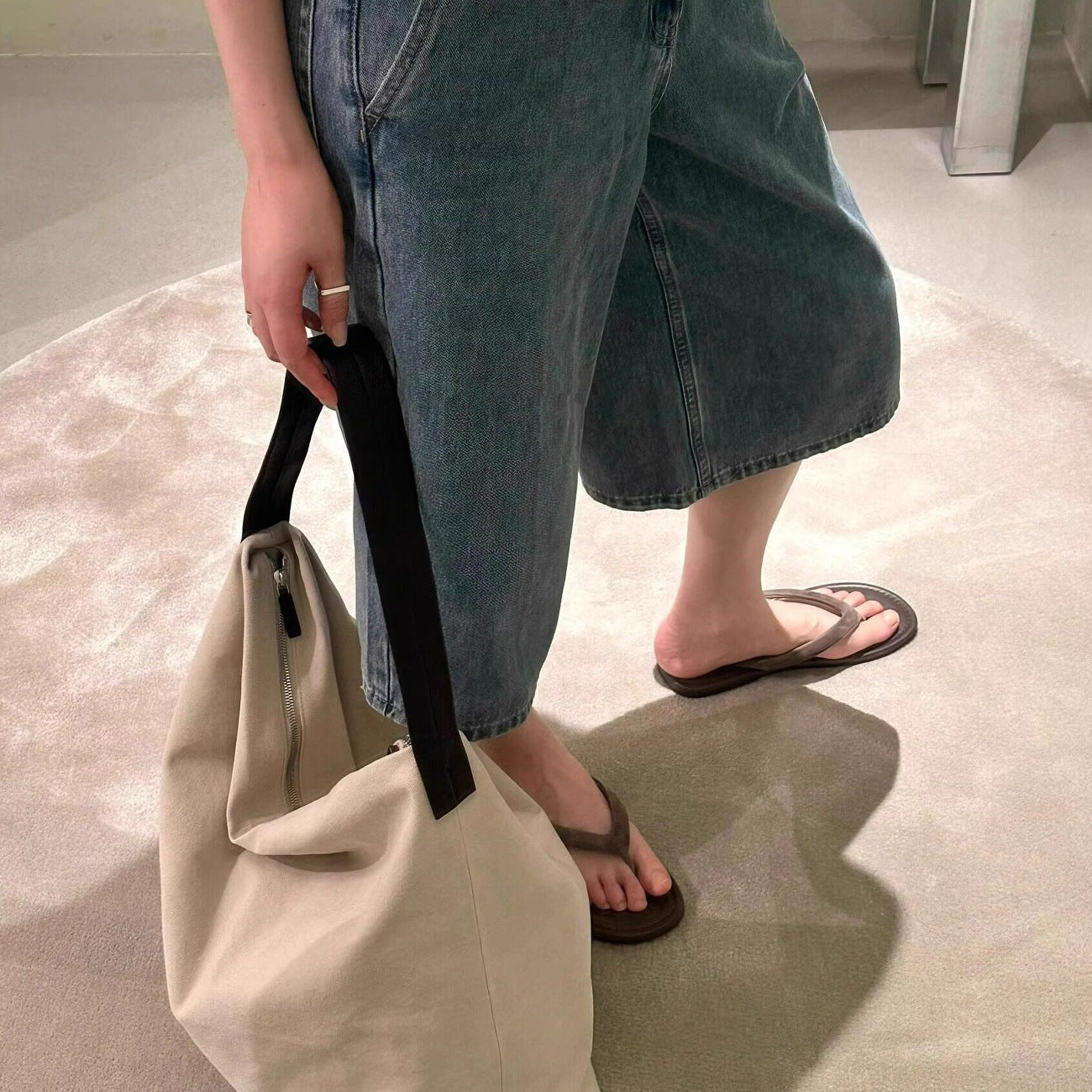 Damen Fußbett Flip-Flops mit rutschfester Sohle und anatomischer Passform R&B