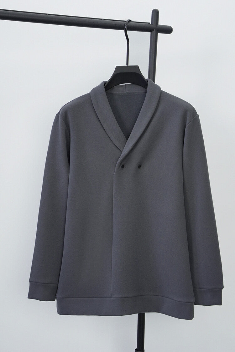 Herren Freizeitjacke mit modernem Schalkragen und praktischen Knöpfen R&B